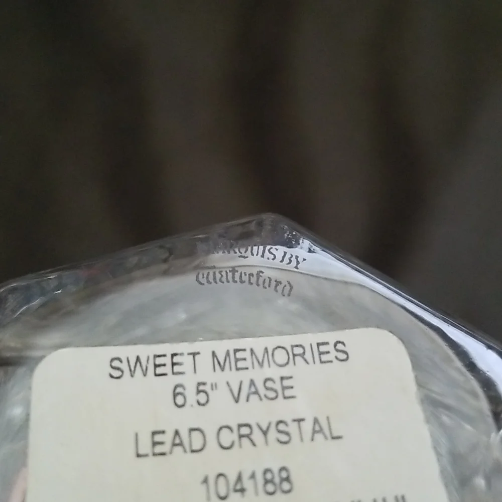 NWT Marquis by Waterford Crystal Sweet Memories Vase